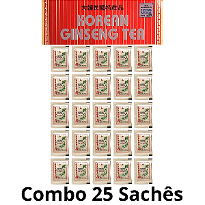 CHÁ COREANO GINSENG - 25  SACHÊS