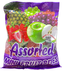 MINI GELATINAS SABOR FRUTAS SORTIDAS - PACOTE 300G