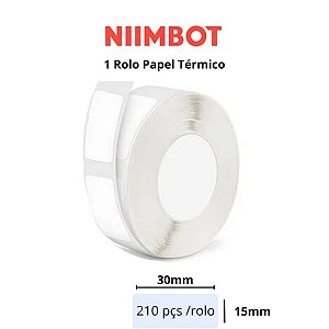 Rolo Etiquetas 15X30 (210) Niimbot P/ Impressora D110 D11 D101