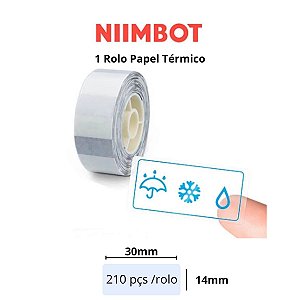 Rolo Etiqueta Transparente 14x30mm Niimbot D110 D101 D11