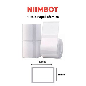 Rolo Etiqueta Niimbot Branca B1 B21 B3S 40x30 (230pçs)