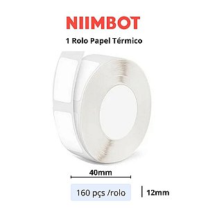Rolo Etiqueta Niimbot D110 D101 D11 12x75mm (90 pçs)