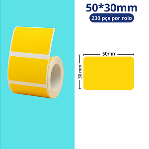 Rolo Etiqueta niimbot 50x30mm Colorida - Amarela 230 pçs