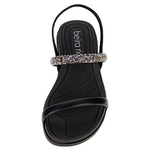 Sandália Feminina Rasteira Preto Beira Rio 8507103