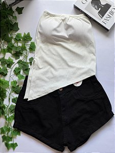 Short jeans preto