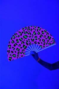 LEQUE PLÁSTICO GRANDE KHEY | PANTHERINHA NEON