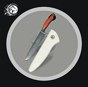 FACA DAMASCO 10" 5MM INTEGRAL IGUARIA CAMPEIRA