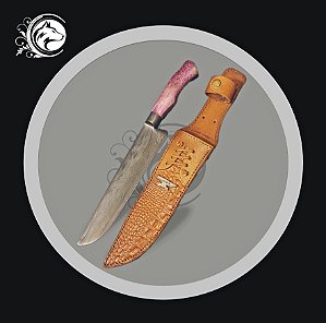 FACA DAMASCO 10" 5MM INTEGRAL RUSTIC