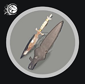 PUNHAL DUPLO FORJADO 12" 5MM FALCÃO