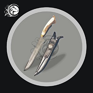 FACA PICANHEIRA 10"3MM EM CARBONO FERREIRO ARTESÃO