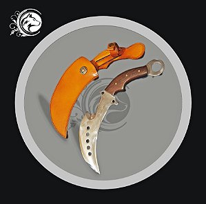 FACA KARAMBIT 8" 4MM FERREIRO ARTESÃO