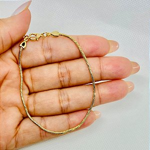 Pulseira rabo de rato dourado