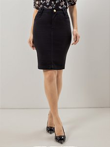 SAIA TRADICIONAL JEANS BLACK - LAURA ROSA