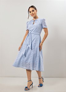 VESTIDO EVASÊ DE LAISE AZUL - LAURA ROSA