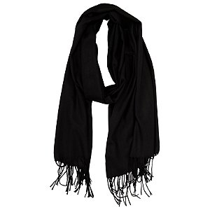 Echarpe Pashmina Viscose Lisa - Preta