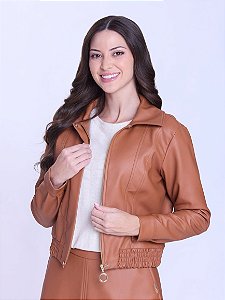 JAQUETA LAURA CARAMELO - HAPUK