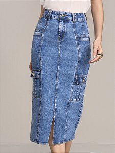 SAIA JEANS RETA COM BOLSOS - LAURA ROSA