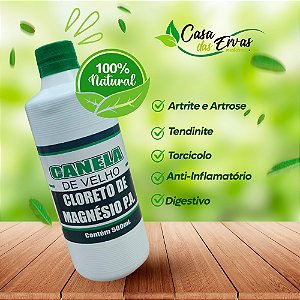 Canela de Velho Com Cloreto de Magnesio P.A.  - Vida Ervas - 500 ML