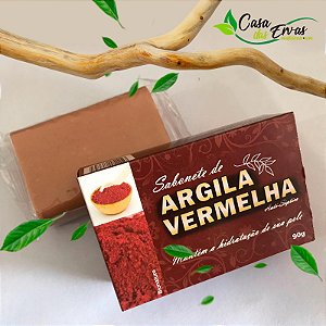 Sabonete Hidratante Natural Argila Vermelha - Bionature - 90g