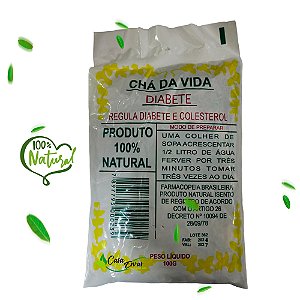 Pacote de Chá da Vida - Diabetes e Colesterol - 100g