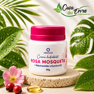 Creme Hidratante Rosa Mosqueta e Niacinamida - Nativa Brasil -50g