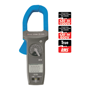 Alicate Amperímetro 1000A AC cat.IV True RMS - Minipa ET-3702A