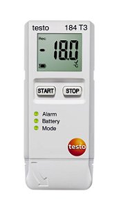 USB Registrador/datalogger para medição de temperatura durante transporte de cargas, modelo Testo 184 T3