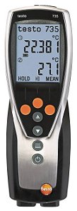 Instrumento de Medição de Temperatura de 3 Canais TPTipo K/T/J/S/Pt100 - Testo 735-1