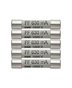 Fusíveis Sobressalentes de 630 mA / 1000 V - 5 itens - Testo 0590 0006