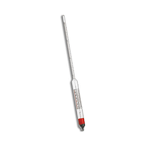 Densímetro Sacarímetro de Brix Escala 30/60°Brix Divisão 0,2°Brix - 340mm Enchimento Líquido Incoterm 5733.2.L