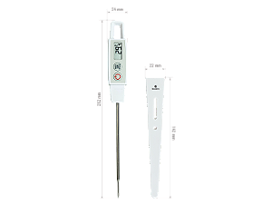 Termômetro Digital espeto a prova d'agua com função max / min / hold. haste de 10 5MM - Incoterm 30.1040