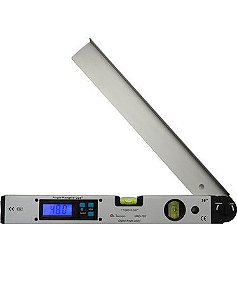 Medidor de Ângulo de 34cm, com bolha horizontal e vertical de 0 a 180 graus - Minipa MAD-185