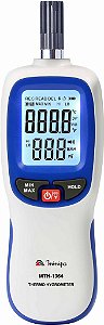 Termo-Higrômetro  Display Duplo com Iluminação / Faixa de -20°C a 70°C / Bluetooth - Minipa MTH-1364