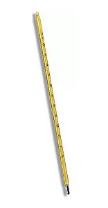 Termômetro Químico Escala Externa Divisão -10+60:1°C Cobertura Amarela LIQ Vermelho - 260mm Incoterm 5040.20