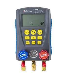 Manifold Digital (-40°C150^(-40°F-302°F) Pressão de -100KPa a 6MPa, Vacuo -101Kpa - 0KPa - Minipa MM-500