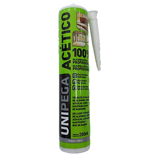 Silicone 250ml Acético Cinza Unipega
