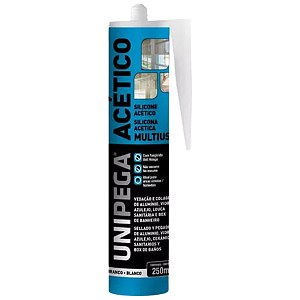 Silicone 250ml Acético Branco Unipega