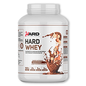 HARD WHEY CACAU COM AVELÃ 900G