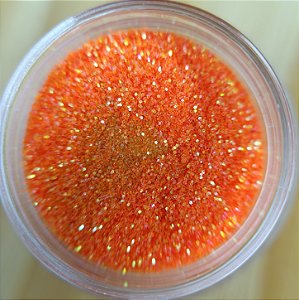 Glitter Fininho Laranja Neon
