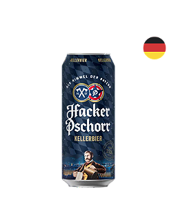 Cerveja Alemã Hacker Pschorr Kellerbier Lata 500ml