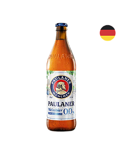 Cerveja Alemã Paulaner Weissbier 0,0% Álcool Garrafa 500ml