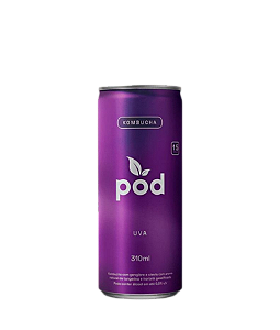 Kombucha de Uva Pod Probiótico Natural e Saudável 310ml