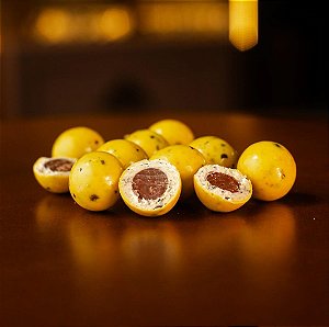 Drágea de Maracujá com Chocolate Amargo Zero Açúcar 80g