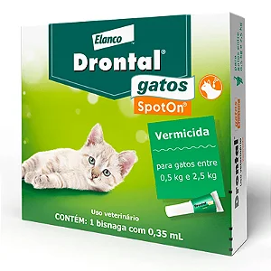 Vermífugo Drontal SpotOn para Gatos 0,35ML