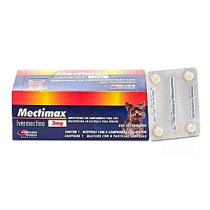 Mectimax Agener União 3mg 1 Blíster com 4 comprimidos