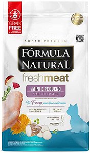Ração Fórmula Natural Fresh Meat Cães Filhotes Portes Mini e Pequeno Frango 2,5 kg