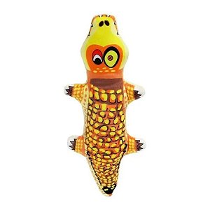 Brinquedo de Pelúcia para Cães Crocodilo Mix Color The Pets Brasil The Pets