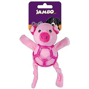 Mordedor de Pelúcia Net Ball Porco Jambo Único