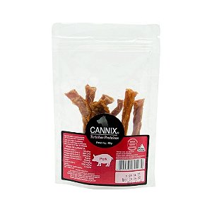 Petisco Natural Tirinhas Proteicas De Porco 40G Cannix Único