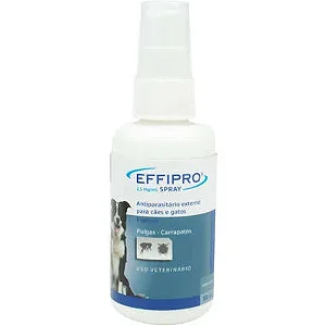 Antipulgas e Carrapatos Virbac Effipro Spray para Cães e Gatos 100ml